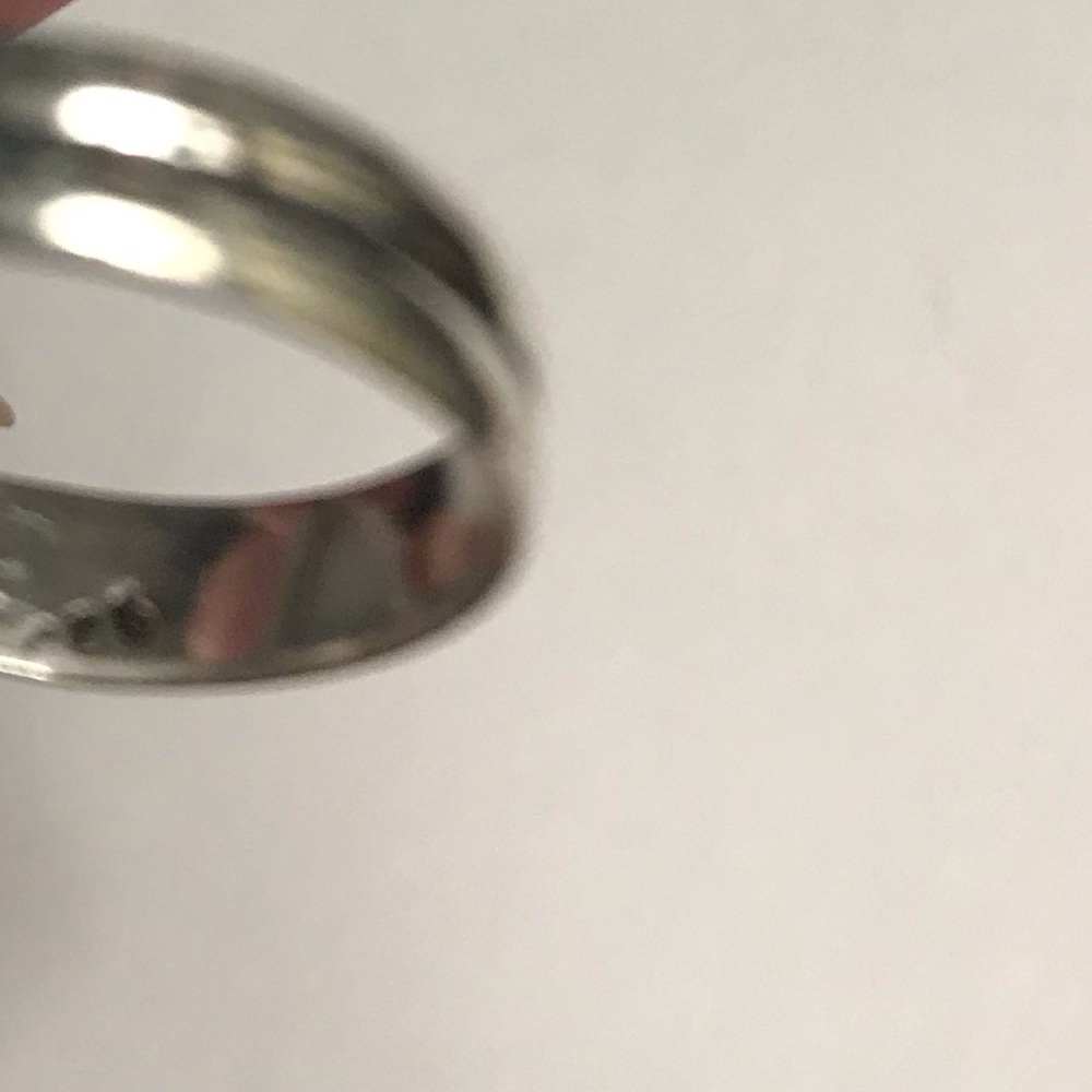 Garnet Stamped 925 Sterling Silver Ring - Picture 3 of 3